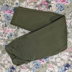 H&M L.O.G.G. green pants business casual